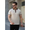Erkek Renkli Yaka Kısa Kollu Tişört