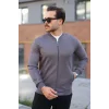 Erkek Scuba Süet Kumaş Bomber Hırka