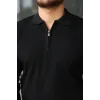 Erkek Selanik örme Yakalı Uzun Kollu Triko