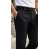 Erkek Toka Detaylı Oldmoney Kumaş Pantolon
