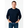 Erkek Üç İplik Düz Bisiklet Yaka SweatShirt - Lacivert