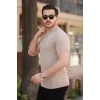 Erkek Yarım Balıkçı Yaka Kısa Kollu T-shirt