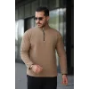 Erkek Zip Yaka Polar Sweat