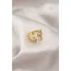 Gold Renk Metal Model Kadın Yüzük - TJ-BYK2191