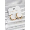 Gold Renk Pirinç Tırtık Model Kadın Küpe - TJ-BKP11771
