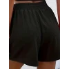 Kadın Askılı Yuvarlak Yakalı Burgu Krop Ve Bluz Short Ikili Takım