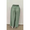 Kadın Beli Lastikli Bağcıklı önü Asimetrik Detaylı Aerobin Pantolon