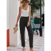 Kadın Beli Lastikli Keten Pantolon