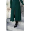 Kadın Uzun Kollu önden Fermuarlı Ithal Krep Elbise