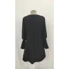 Kadın Uzun Kollu V Yakalı Kısa Ithal Krep Elbise