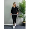 Kadın Yeni Sezon Uzun Kollu Ribana Detay Ikili Takım