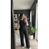 Kadın Yüksek Bel Pileli Palazzo Pantolon