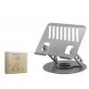 Karbon Çelik 360 Derece Dönebilen Ergonomik Laptop Standi - Gri HDX8018