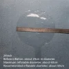 Kırmızı Simli Yuvarlak Şeffaf Balon 24 İnç