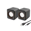 Masaüstü Hoparlör 1+1 USB + 3.5mm - Siyah HD6049
