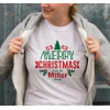 MERRY CHRISTMAS From The Miller Baskılı T-shirt - Beyaz