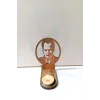 Mustafa Kemal ATATÜRK Figür Kahverengi Ahşap Gölge Mumluk Projeksiyon Biblo – Mum Hediyeli MKA2