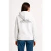 Nihilist Penguen Özel Tasarım Oversize Kapüşonlu Sweatshirt - Beyaz