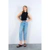 Patlı Düğmeli Triko Atlet - Siyah