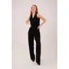 Premium Model Oturtmalı Siyah Pantolon