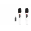 Profesyonel Kablosuz Uhf 2 Mikrofonlu Set 6.35 Mm - Beyaz HDX2791B