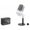 Profesyonel Mikser Kontrollü Rgb Mikrofon 24 Bit Çinko Alaşım Gövde Type-C - Beyaz ME6SW