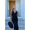 Rosalia Sırt Dekolteli Elbise 2761