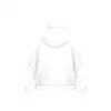 Samuray Ninja Çift Kapşonlu ZIP Fermuarlı Kanguru Çepli Tam Fermuarlı Hoodie Swetshirt - Beyaz