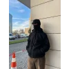Samuray Ninja Çift Kapşonlu ZIP Fermuarlı Kanguru Çepli Tam Fermuarlı Hoodie Swetshirt - Siyah