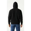Samuray Ninja Çift Kapüşonlu ZIP Fermuarlı Kanguru Cepli Tam Fermuarlı Hoodie Sweatshirt - Siyah