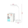 Şarjlı Sarı ve Beyaz Renk Masa Lambası LED Ayarlanabilir Işık Pratik Kullanım WT-005