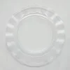Şeffaf Lüks Plastik Mika Yuvarlak Tabak 22 Cm 6 Adet