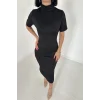Siyah Balıkçı Yaka Elbise