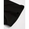 Sporda Günlük Hayata Giyilebilir GYM Baskılı Oversize Bisiklet Yaka Erkek T-shirt - Siyah