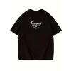 Thousand Baskılı Oversize Bisiklet Yaka T-shirt - Siyah
