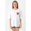 Türk Arma Baskı T-shirt- Beyaz