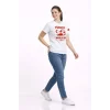 Türkiye World Cup 2026 Baskılı Tişört Futbol Temalı Forma T-Shirt - Beyaz