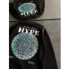 Üç İplik Bisiklet Yaka Baskılı SweatShirt - Siyah