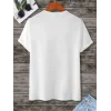 Unisex Baskılı Oversize T-Shirt - Beyaz
