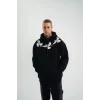 Unisex Uzun Kol Bisiklet Yaka Yıkamalı SweatShirt - Siyah