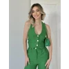 Yeşil Yelek Ve Pantolon Takım