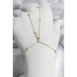 316L Çelik Gold Renk Top Zincirli Kadın Şahmeran - TJ-SN742
