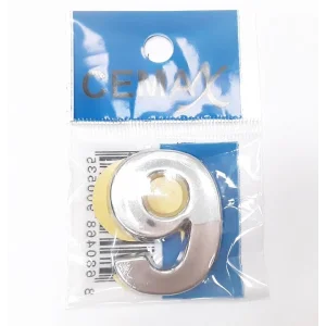 4 Cm Plastik Krom Kaplama Kapı Numarası - 9