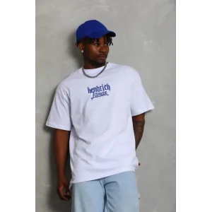 Erkek Baskılı T-Shirt Kısa Kol Bisiklet Yaka Regular Fit Rahat Kalıp Günlük Tişört - Beyaz