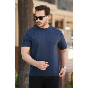 Erkek Oversize Bisiklet Yaka Kısa Kollu T-shirt