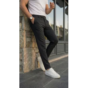Erkek Slim Fit Dilli Kumaş Pantolon