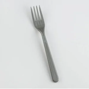 Gri Renk Lüks Plastik Çatal 25 Adet