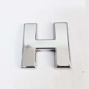 H Harfi Villa Tipi Krom Yapışkanlı 9 cm Harf