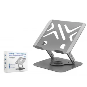 Karbon Çelik 360 Derece Dönebilen Laptop Ve Tablet Standi - Gri HDX8017