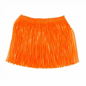 Neon Turuncu Hawaii Parti Eteği 40 cm